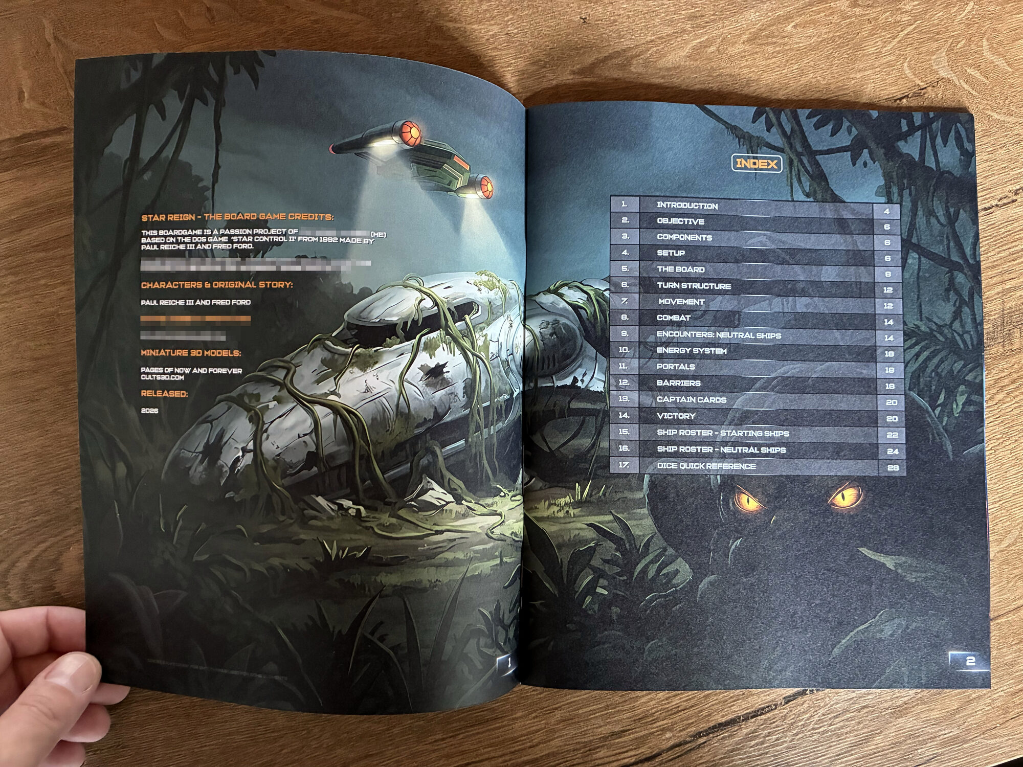 The printed rulebook